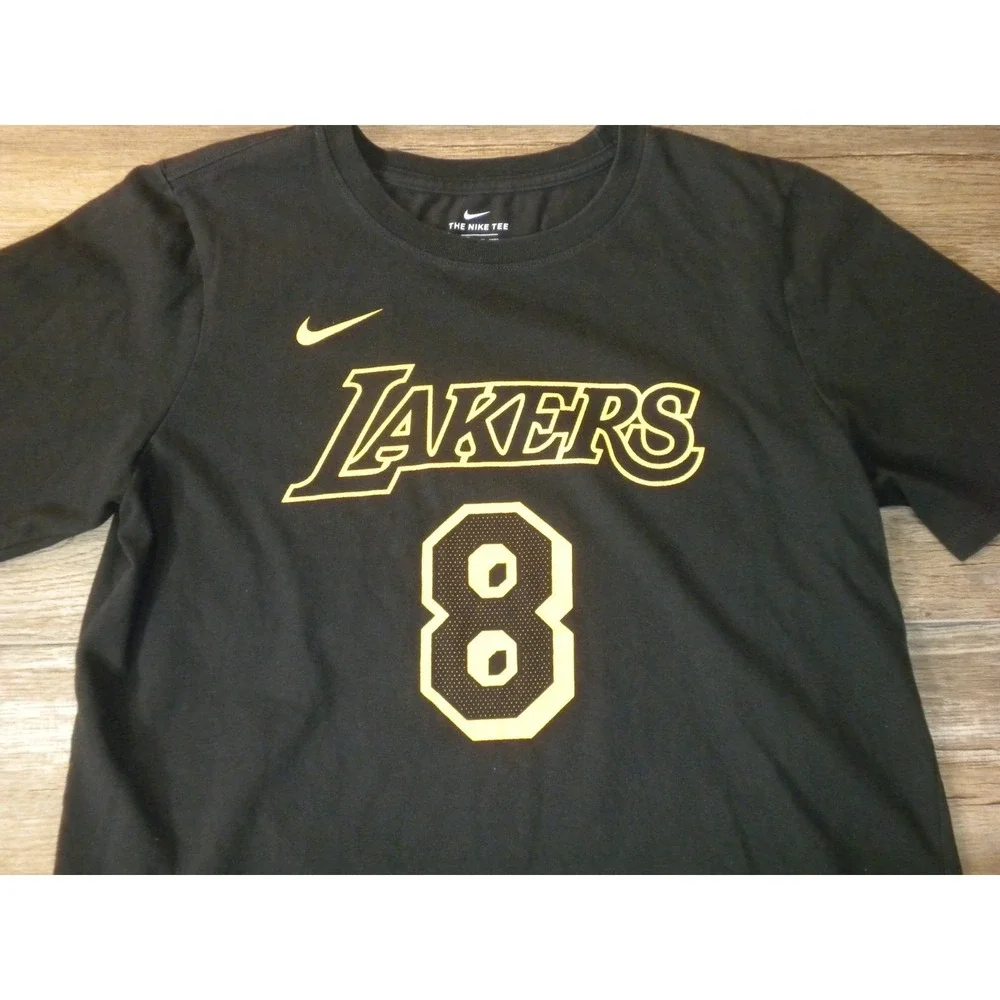 Nike L.A. Lakers Kobe Bryant T-shirt Youth XL Black Jersey Retirement 8 24